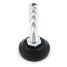 Design61 4 x Adjusting Feet Diameter 30 mm M8 x 40 mm Galvanised with Hexagon Socket Adjustable from Top Adjustable Feet Levelling Feet for Furniture, Workbench and Machines