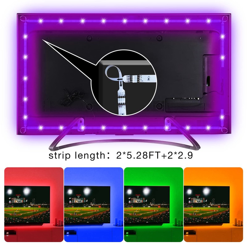 TV Led Backlight 85Inch, 20ft Led Lights for TV 85-100