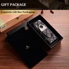CIGARLOONG Leather 3 Travel Tubes Portable Cigar Case with Stainless