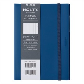 Japan Management Association NOLTY Tio A5 Cover & Book Set, Navy