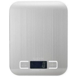 Sygonix Digital Kitchen Scales Weighing Range (Max) = 5 kg Silver/Stainless Steel