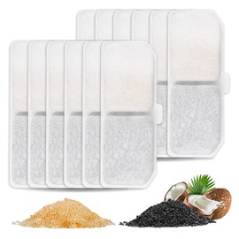 MyfatBOSS Cat Water Fountain Filters, 12 Pack Pet Filter Replacement Charcoal Filters Compatible with Cat Water Dispenser