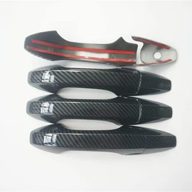 New Set Carbon Fiber Style Door Handle Cover Trim Fit for Honda CR-V CRV 2007-2011 Acura MDX RDX TSX(Carbon Fiber Style)