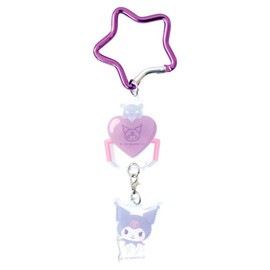 Tees Factory SR-5546480KU Sanrio Characters Yurayura Crane Key Holder, Kuromi, H1.8 x W1.6 x Depth 0.1 inches (47 x 41 x 3 mm), Within