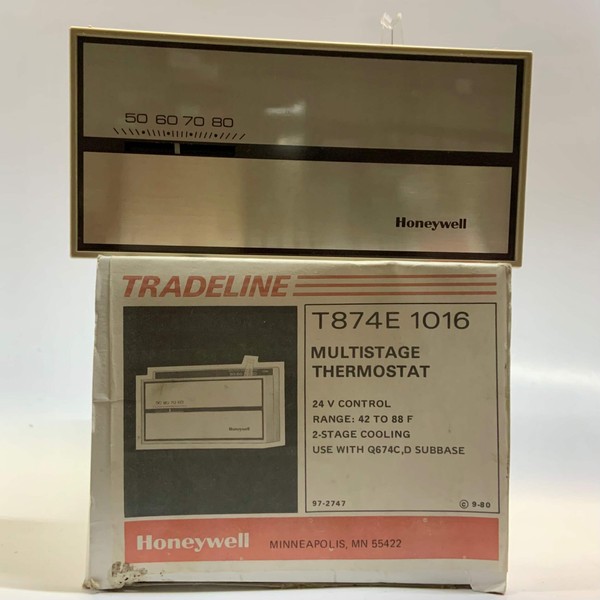 Honeywell, Inc. T874E1016 Multistage and Heat Pump Thermostat, 2 Cool