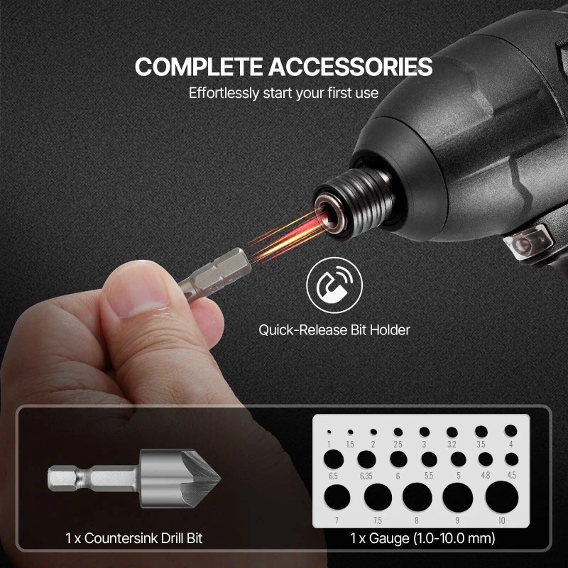 101-Piece Multipurpose Drill and Driver Bit Set Screwdriver Bit Set