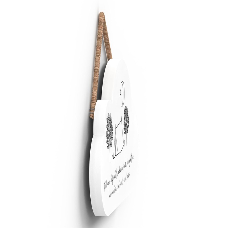 Global Designs FILL LIFE WITH ADVENTURE SENTIMENTAL GIFT IDEA WOODEN