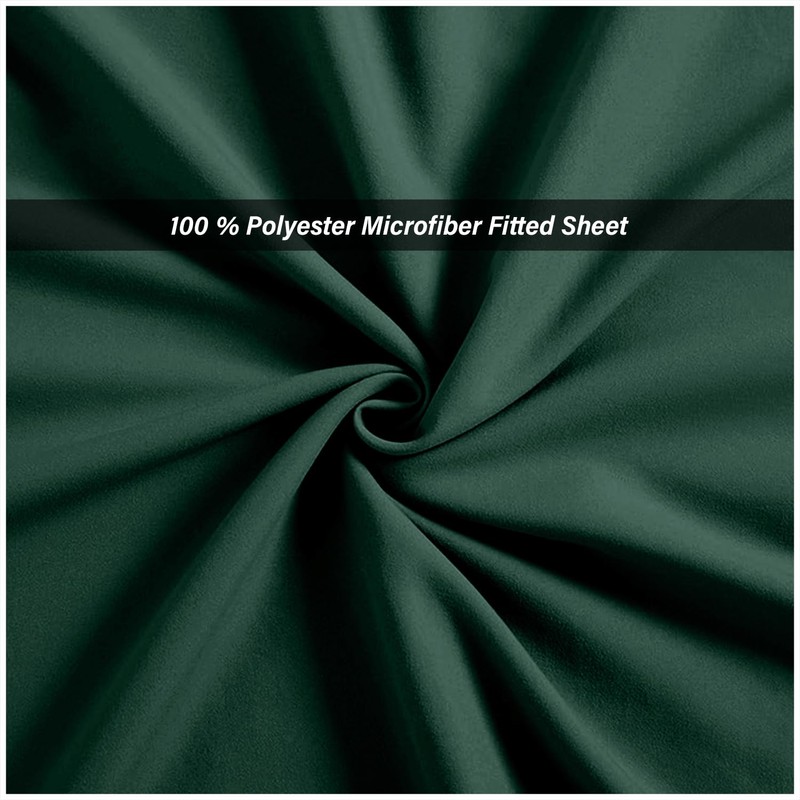 Microfiber Fitted Sheet Double - Plain Bed Sheets - Deep