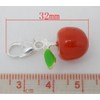 Sexy Sparkles Charm for Bracelets – Red Apple Clip-On Pendant,