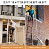 Emergency Fire Escape Rope Ladder with Hooks – 2000 lb