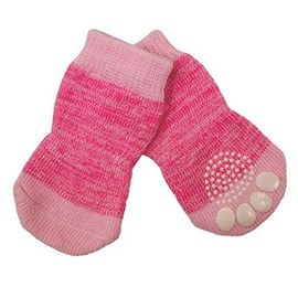 ZEEZ Non-Slip Pet Sock Small (2.5 x 6cm), Pink, Small (2.5 x 6cm)