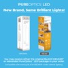 PureOptics LED Rechargeable Under Cabinet Lighting, Motion Sensor On/Off, Warm