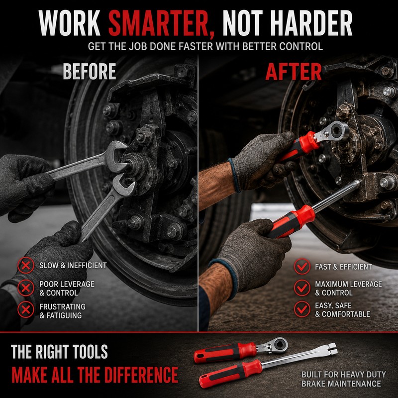 5/16-Inch Slack Adjuster Tool Set for Air Brake Service –