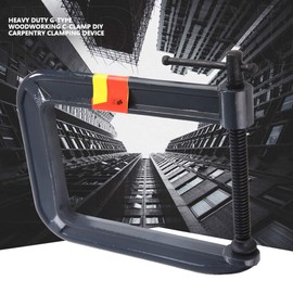 C Clamp, Deep Throat U Clamp Heavy Duty G Type Woodworking C Clamp Carpentry Clamping Device Thickness 100 x Depth 185mm (Clamping thickness 100* depth 185mm)