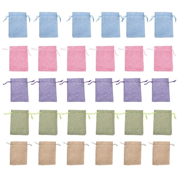 CQQNIU 30-Piece Mini Storage Bags, Gift, Candy, Jewelry Bags, Drawstring