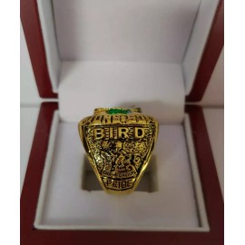Larry Bird - 1986 Boston Celtics Championship Ring With Wooden Display Box