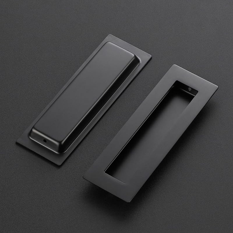 Ravinte Pack of 2 Black Cabinet Handles Sliding Door Handles