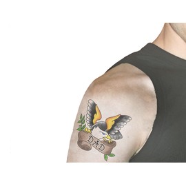 Mom Temporary Tattoos - Mom Heart Tattoos - Mom Birthday or Mother's Day Gifts Ideas Party Favors - Set of 3