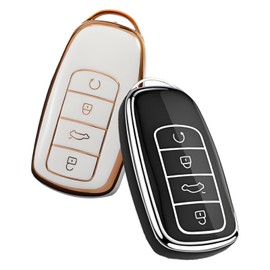 2 PCS Universal Key Fob Cover Suitable For Chery Arrizo 8plus Keycase Arrizo 5 Fengyun 2 Tiggo 5x Tiggo 7 Replacement Key Housing Universal Car Key Covers, Compatible With Omoda 5 Keys Car