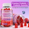 Youlikee 2 Pack Prebiotic + Probiotic Gummies, 5 Billion CFUs