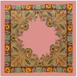 MAIRY Silk Square Scarf Hair Scarf Satin Hair Wrap Women 35 Inch Mothers Day Gifts for Mum Silky Feeling Formal Square Cashew Bandanas Neck Head Scarfs Bandana Hijab 090144