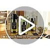 Poshetion 2-in-1 Olive Oil Sprayer - 16oz Leak-Proof Dispenser