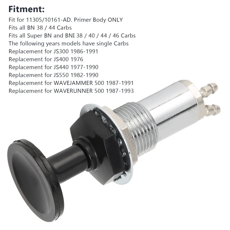 ATV Fuel Plunger Pump, Fuel Primer Copper ABS Heat Resistant