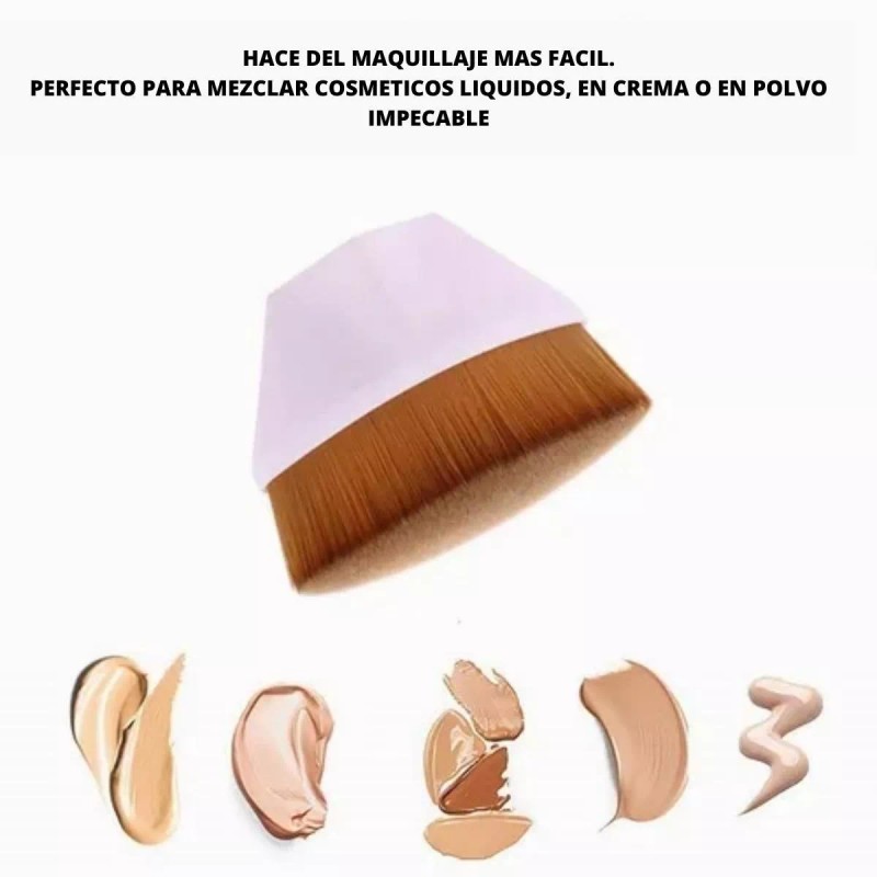 JSBelle Brocha Para Maquillaje Liquido De Base, Brocha Facial Kabuki