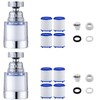 VZU Pack of 2 Tap Filters, 360° Water Filter Tap