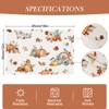 Bonhause Fall Pumpkin Placemats Set of 4, 12x18 Inch Autumn