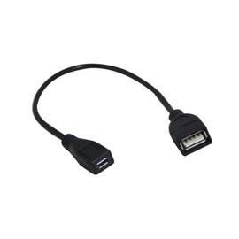 YCS basics 9 Inch USB 2.0 A Female to Micro B Female Extension Cable