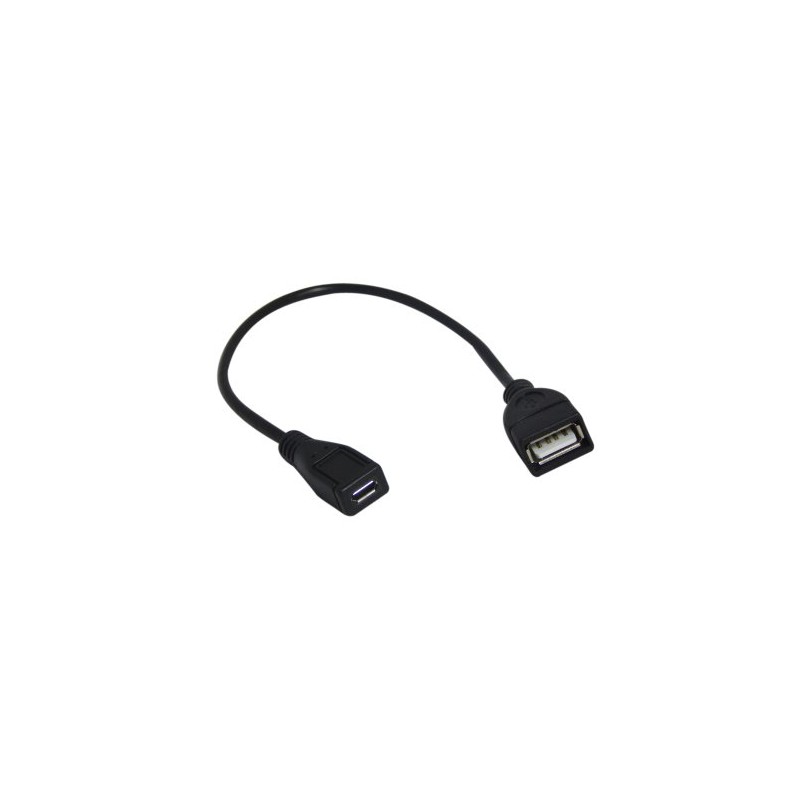 YCS basics 9 Inch USB 2.0 A Female to Micro