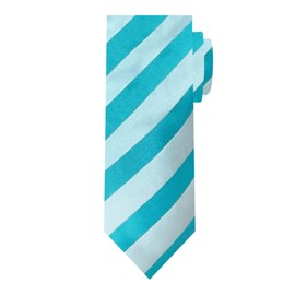 Jacob Alexander corbata de cuello de rayas tonales de color sólido para hombre, Turquoise, Clip-On - 20 inch