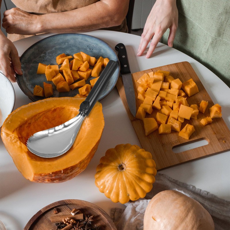 Alipis Pumpkin Scoop Stainless Steel Fruit Corer Remover Grapefruit Spoons
