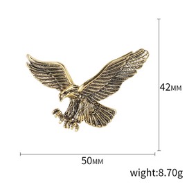 1 PACK eagle brooch pins medals for Men Boys Gentlemen Women Girls Ladies Party Clothing Decoration lapel pin medal Birthday Christmas Anniversary Valentine's day gift