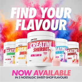 Per4m Creatine Sherbet No Water Required Dry Scoop 5g of Creatine 310g Original Flavour