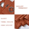 DECOVSUN Rust Valances for Windows 42X18 Inches Blackout Thermal Insulated
