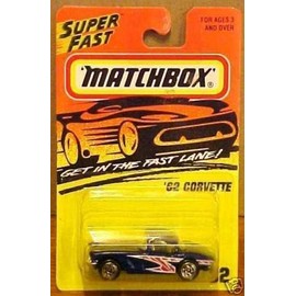 Matchbox '62 Corvette # 32 Dark Blue (1995) by MATCHBOX