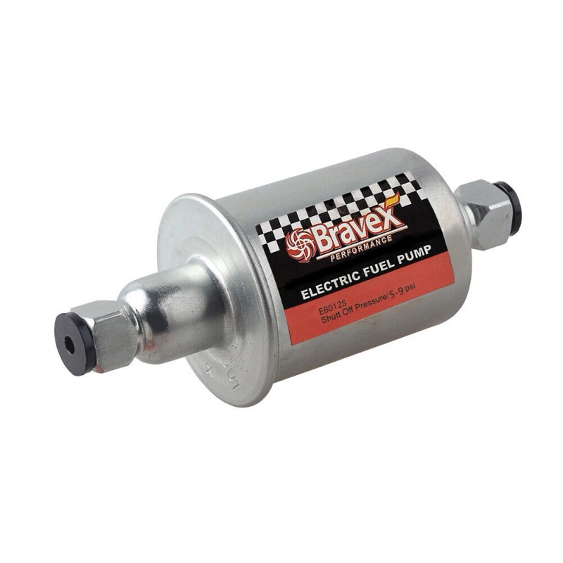 Bravex E8012S 12V Universal Electric Fuel Pump 5-9 PSI For