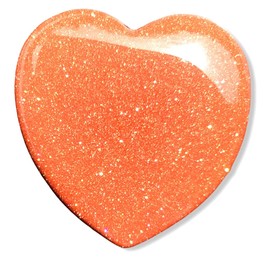 Steinfixx® - Gemstone Heart, Healing Stone, Lucky Stone, Chakra Stone, Pocket Stone, Massage Stone, Gift for Loved Ones (Goldflow)