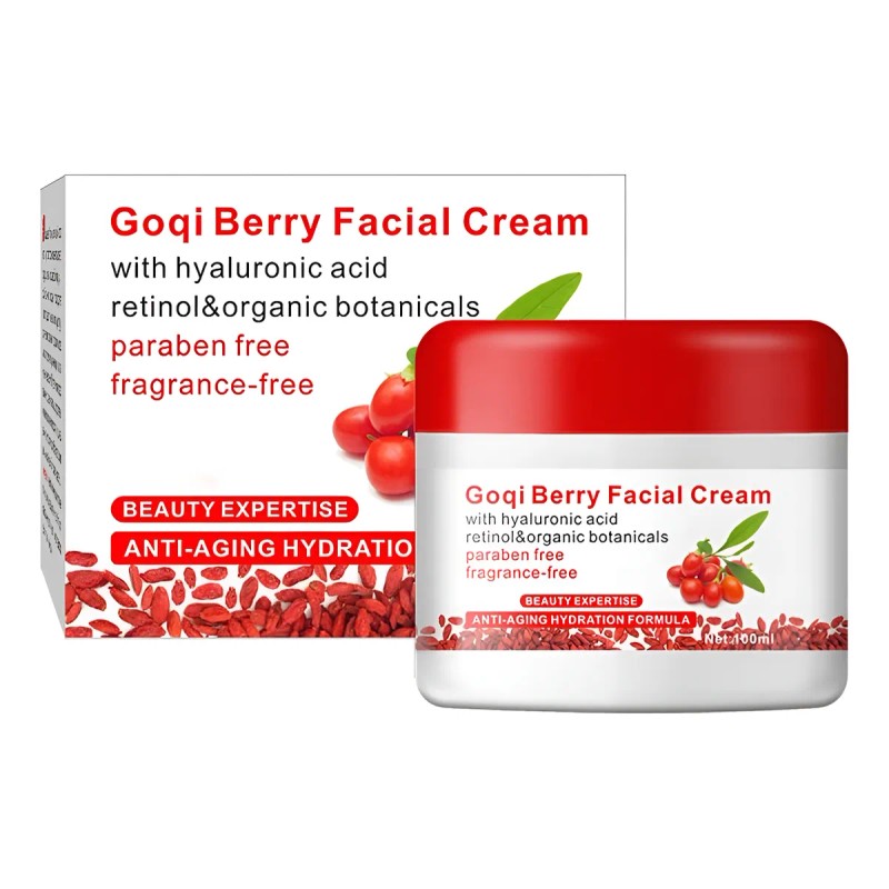 Crema Facial De Bayas De Goji, Crema Antioxidante Que Mejora