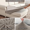 NAISI Waterproof Couch Cushion Covers Thick Velvet Fabric Washable Sofa