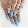 Bufenia Matte Frosted Ballerina False Nails Coffin Press on Nails
