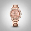 Set Regalo Mujer Reloj Collar Anillo Aretes Oro Rosa Rose