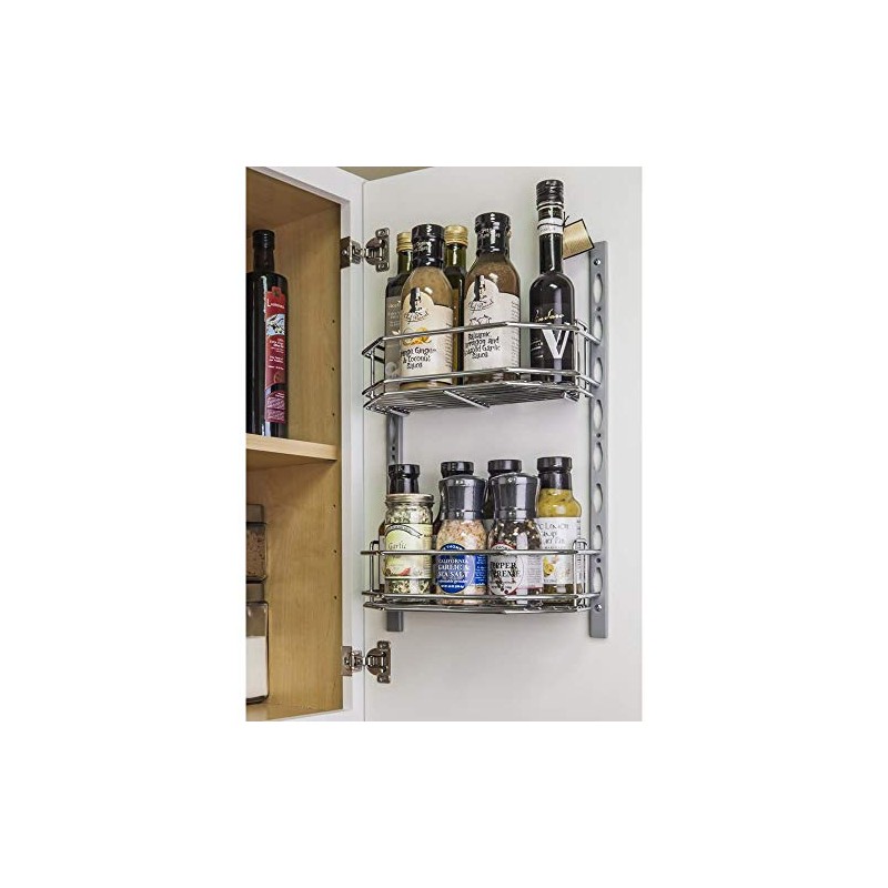 Hardware Resources DMS6-PC-R Door Mount Tray System, Chrome