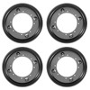 SEHOI 4 Pack 9 Inch Black Lazy Susan Hardware, 360°Rotating