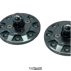 VMS RACING UNIVERSAL CNC BILLET ALUMINUM RACING DUMMY FAKE HOOD PIN APPEARANCE KIT GUNMETAL