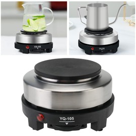 Potlimepan Hot Plate for Moka Pot,500W Small Electric Hot Plate,Mini Stove Portable Stove,Hot Burner Cooktop Electric Heater for Home Kitchen