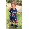 Juego de pantalones cortos para bebé con diseño patriótico de