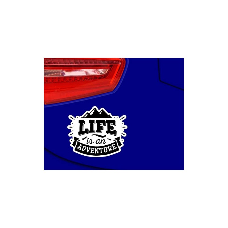 Samunshi® Life Is An Adventure Lettering Sticker Car Sticker Windscreen